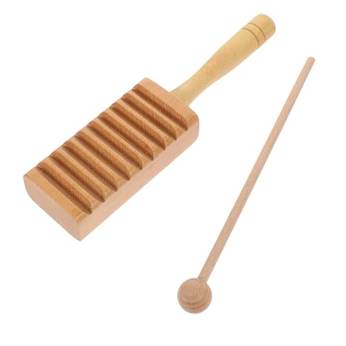 Milisten 1 Satz Holz Percussion Instrument für Guiro und Klangblock Langlebige Musikspielzeuge für Kleinkinder für Musikalische Entdeckung und Spiel Milisten 1 Satz Holz Percussion Instrument für Guiro und Klangblock Langlebige Musikspielzeuge für Kleinkinder für Musikalische Entdeckung und Spiel von Milisten