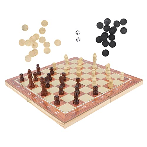 Milisten 1 Satz Holz Schachspiel Klappbares Schachbrettspiel für Familie und Tragbares Schachspielzeug für Zuhause Schule und Reisen Schachfiguren und Aufbewahrung Milisten 1 Satz Holz Schachspiel Klappbares Schachbrettspiel für Familie und Tragbares Schachspielzeug für Zuhause Schule und Reisen Schachfiguren und Aufbewahrung von Milisten