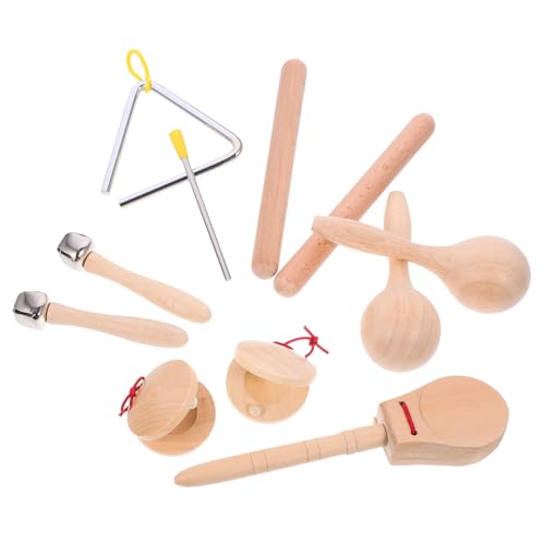 Milisten 1 Satz Holz Schlaginstrument Set für Teiliges Musikinstrumente Set mit Rasseln Triangel und Mehr Fördert Kreativität und Lernspaß für Kleinkinder und Vorschulkinder Milisten 1 Satz Holz Schlaginstrument Set für Teiliges Musikinstrumente Set mit Rasseln Triangel und Mehr Fördert Kreativität und Lernspaß für Kleinkinder und Vorschulkinder von Milisten