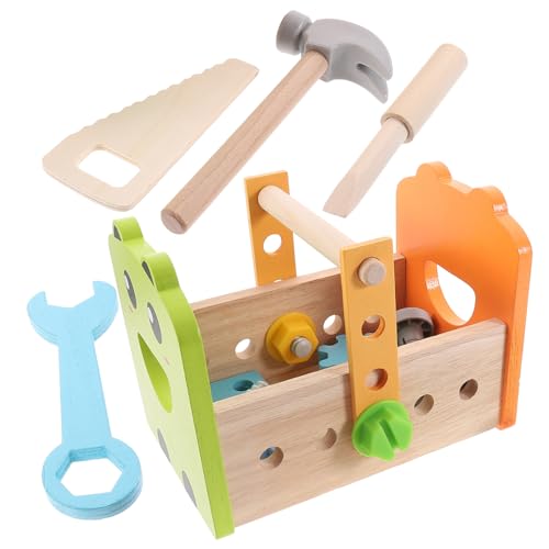 Milisten 1 Satz Holz Toolbox - Lernspielzeug für Kleinkinder Lernwerkzeug Werkzeug für Kleinkinder Werkzeugset für Kinderspielzeug Lernen hölzern Milisten 1 Satz Holz Toolbox - Lernspielzeug für Kleinkinder Lernwerkzeug Werkzeug für Kleinkinder Werkzeugset für Kinderspielzeug Lernen hölzern von Milisten