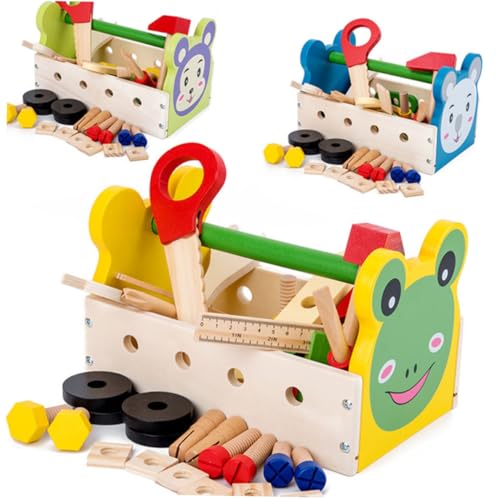 Milisten 1 Satz Holz Werkzeugkoffer für Cartoon Multi Funktions Werkzeugkiste Pädagogisches für Jungen und Fördert Soziale Fähigkeiten und Kreatives Lernen Milisten 1 Satz Holz Werkzeugkoffer für Cartoon Multi Funktions Werkzeugkiste Pädagogisches für Jungen und Fördert Soziale Fähigkeiten und Kreatives Lernen von Milisten