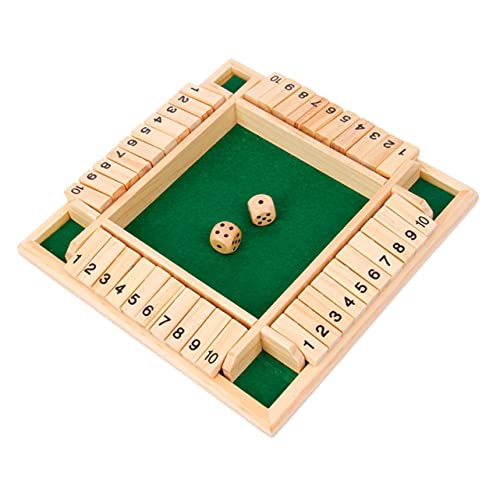 Milisten 1 Satz Holz Würfelspiel Interaktives Zahlen Brettspiel für Spieler Partyspiel und Mathematikfähigkeiten für Familien und Freunde Milisten 1 Satz Holz Würfelspiel Interaktives Zahlen Brettspiel für Spieler Partyspiel und Mathematikfähigkeiten für Familien und Freunde von Milisten