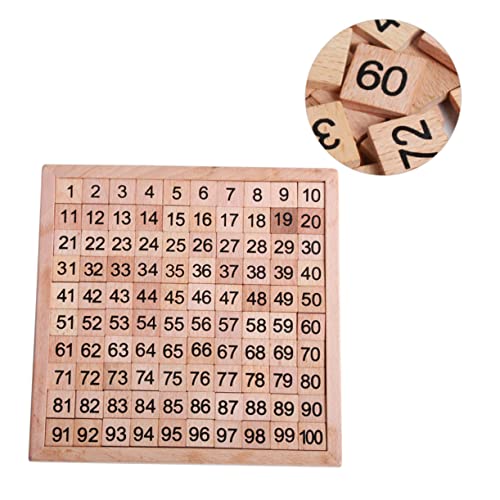 Milisten 1 Satz Holz Zahlenspielzeug für Pädagogisches Puzzle für Kleinkinder Lernspielzeug zur Frühen von Zahlen und Mathematik von Milisten
