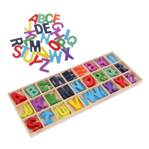 Milisten 1 Satz Holzbriefspielzeug Holzblöcke lustiges Alphabetspielzeug Kinderversorgung lustiges Kinderspielzeug Lernspielzeug Kognitives in Alphabetfarbe Milisten 1 Satz Holzbriefspielzeug Holzblöcke lustiges Alphabetspielzeug Kinderversorgung lustiges Kinderspielzeug Lernspielzeug Kognitives in Alphabetfarbe von Milisten