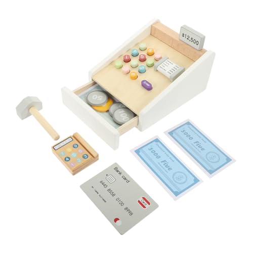 Milisten 1 Satz Holzkasse Set für Klassische Registrierkasse mit Scanner und Spielgeld Fördert Kreatives im Kaufladen für Kleinkinder und Rollenspiele Milisten 1 Satz Holzkasse Set für Klassische Registrierkasse mit Scanner und Spielgeld Fördert Kreatives im Kaufladen für Kleinkinder und Rollenspiele von Milisten