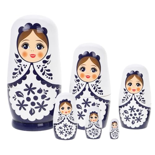 Milisten 1 Satz Holzpuppenspielzeug Babuschka basteln Puppen Russische Nistpuppen Halloween-Wunschgeschenk Verzierungsherstellungspuppen für Matroschka hölzern Milisten 1 Satz Holzpuppenspielzeug Babuschka basteln Puppen Russische Nistpuppen Halloween-Wunschgeschenk Verzierungsherstellungspuppen für Matroschka hölzern von Milisten