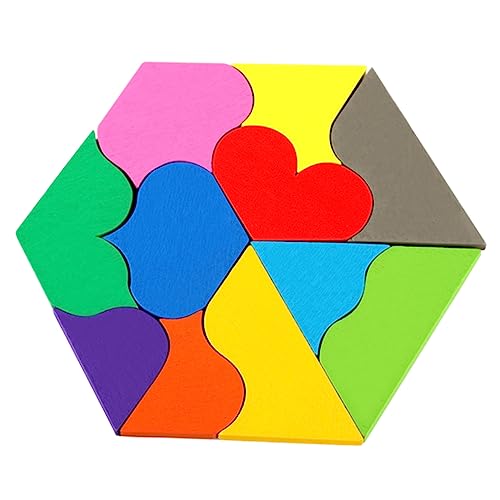 Milisten 1 Satz Holzpuzzle für Geometrisches Sechseck Puzzle für Frühes Lernen Interaktives Kreativität und Geduld für Jungen und Mädchen Milisten 1 Satz Holzpuzzle für Geometrisches Sechseck Puzzle für Frühes Lernen Interaktives Kreativität und Geduld für Jungen und Mädchen von Milisten