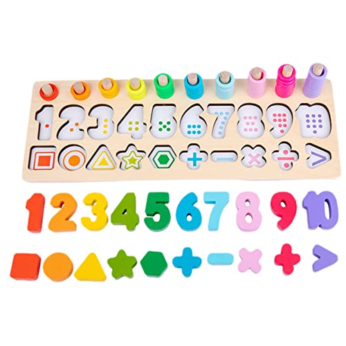 Milisten 1 Satz Holzpuzzle für Kleinkinder mit Bunten Geometrischen Formen Pädagogisches zur Frühzeitigen Zahlen und Formenidentifikation für Vorschulkinder für Lernspiele Zuhause Milisten 1 Satz Holzpuzzle für Kleinkinder mit Bunten Geometrischen Formen Pädagogisches zur Frühzeitigen Zahlen und Formenidentifikation für Vorschulkinder für Lernspiele Zuhause von Milisten