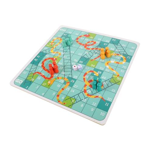 Milisten 1 Satz Holzschachplattenspielzeug fliegendes Schach aus Holz Zappeln Sie EIN Schachbrett Schach für Anfänger Kinderschach Kinderbrettspiel Flugzeugschach von Milisten