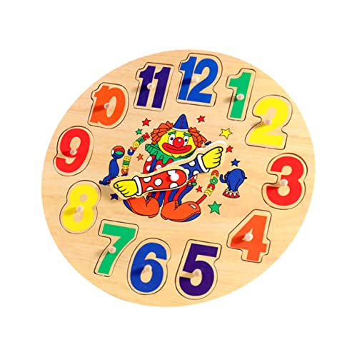 Milisten 1 Satz Holzspielzeug Lernuhr für Interaktives Puzzle mit Kognitiven Funktionen Zeitverständnis und Farben Geeignet für Kleinkinder und Vorschulkinder Milisten 1 Satz Holzspielzeug Lernuhr für Interaktives Puzzle mit Kognitiven Funktionen Zeitverständnis und Farben Geeignet für Kleinkinder und Vorschulkinder von Milisten