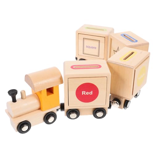 Milisten 1 Satz Holzspielzeug Sortierendes Kindertrainingsspielzeug aus Holz Fördert Kreativität und Vorstellungskraft für Frühe Lernspielaktivitäten und Eltern Junge Mädchen Interaktion Ab von Milisten