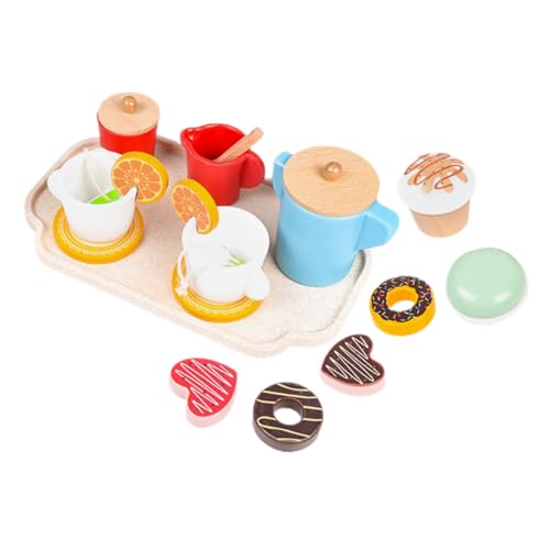 Milisten 1 Satz Holzspielzeug Teeservice für Nachmittags Tee Party mit Tassen und Mehr für Rollenspiele und Kreative Spielküchen Milisten 1 Satz Holzspielzeug Teeservice für Nachmittags Tee Party mit Tassen und Mehr für Rollenspiele und Kreative Spielküchen von Milisten