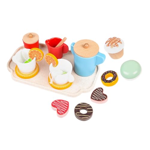 Milisten 1 Satz Holzspielzeug für den Nachmittagstee Tea-Time-Spielset Holzdessert für Kleinkinder Spielzeughausverzierungen Miniaturmöbel Miniaturhausdekor hölzern Milisten 1 Satz Holzspielzeug für den Nachmittagstee Tea-Time-Spielset Holzdessert für Kleinkinder Spielzeughausverzierungen Miniaturmöbel Miniaturhausdekor hölzern von Milisten