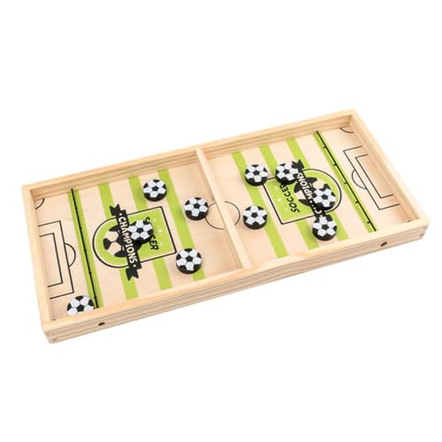 Milisten 1 Satz Hüpfendes Schachspielzeug pädagogisches interaktives Schachspiel für schnelles Sling-Puck-Spiel Schach Bounce Schach hölzern Green von Milisten