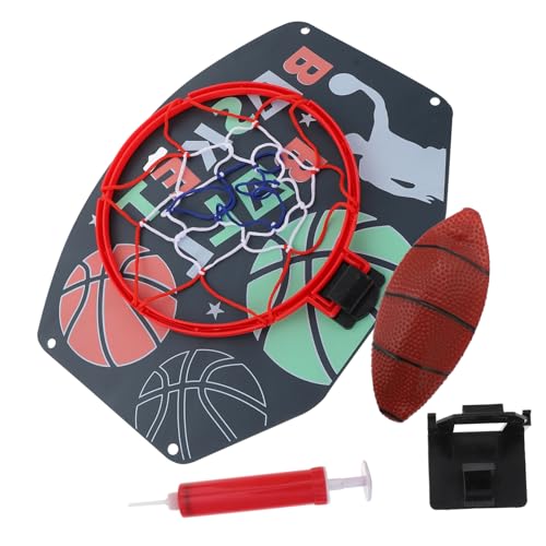 Milisten 1 Satz Indoor Basketballspielzeug für Spaßige Sportübung mit Mülltonnenkorb Ball und Rückwand für Drinnen für Jungen und Mädchen von Milisten