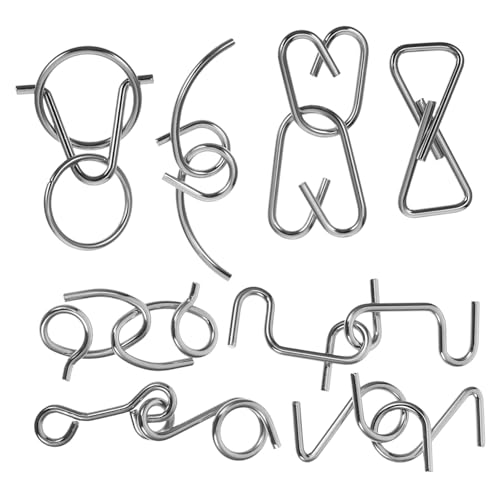 Milisten 1 Satz Interlock Puzzles Spielset für Erwachsene und Teiliges Metal Puzzle für und Denkspiele Fördert Kreativität und Kritisches Geeignet für Verschiedene Altersgruppen von Milisten