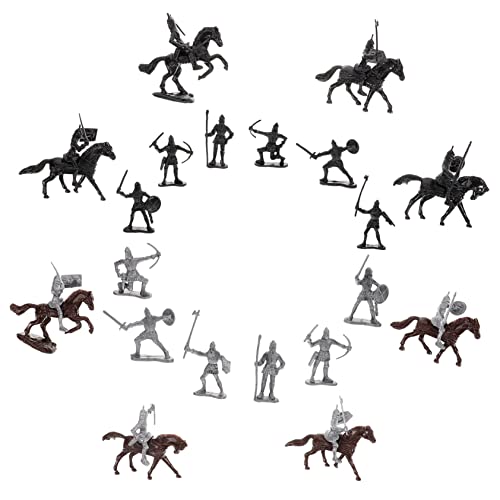 Milisten 1 Satz Kavallerie- -Modell Zahlen Soldaten Krieger Miniaturen Ritter Actionfiguren Militärfiguren Modell Figur mittelalterliche Figuren Soldat Figur Plastik von Milisten