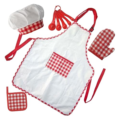 Milisten 1 Satz Kinderbackschürze Set Bausätze Backen Schürze Schürzen Schürze Kinderschürze Zum Kochen Kleinkindschürze Kinderkochwerkzeuge Backkits Für Baumwolle Rot Milisten 1 Satz Kinderbackschürze Set Bausätze Backen Schürze Schürzen Schürze Kinderschürze Zum Kochen Kleinkindschürze Kinderkochwerkzeuge Backkits Für Baumwolle Rot von Milisten