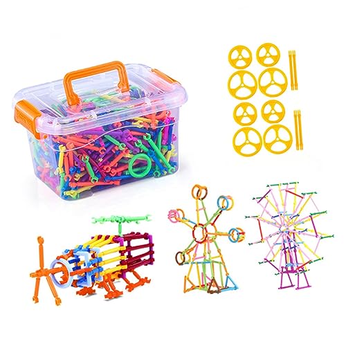 Milisten 1 Satz Kinderbausteinset kinderspielzeug dartscheibe Puzzlematte pädagogisches Bauingenieurwesen Bausteine ​​Bars Puzzle für Zufällige Farbe von Milisten