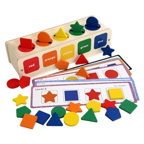 Milisten 1 Satz Klassifikations-Lernbox Kinderspiele kompakter Formsortierer Puzzle hölzern Milisten 1 Satz Klassifikations-Lernbox Kinderspiele kompakter Formsortierer Puzzle hölzern von Milisten