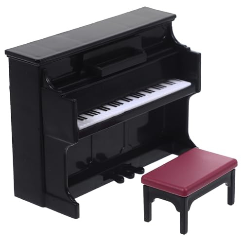 Milisten 1 Satz Klavier Modell mit Hocker und Notenblatt Puppenhaus Musik Zubehör für Kreative Raumgestaltung und Ansprechende Dekoration für Miniaturmöbel und Sammler Milisten 1 Satz Klavier Modell mit Hocker und Notenblatt Puppenhaus Musik Zubehör für Kreative Raumgestaltung und Ansprechende Dekoration für Miniaturmöbel und Sammler von Milisten