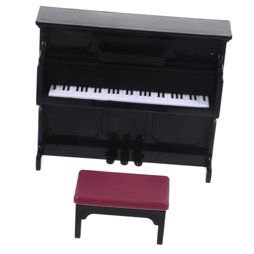 Milisten 1 Satz Klaviermodell winziges Hausklavier Miniatur winziges Klavier Puppenhaus Klavier klavierhocker Dekoration Mini- -Musikinstrument puppenhaus zubehör mini Plastik Schwarz Milisten 1 Satz Klaviermodell winziges Hausklavier Miniatur winziges Klavier Puppenhaus Klavier klavierhocker Dekoration Mini- -Musikinstrument puppenhaus zubehör mini Plastik Schwarz von Milisten