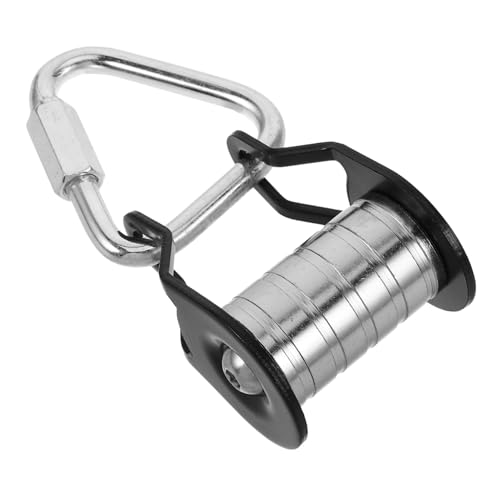 Milisten 1 Satz Kletterrollen für Seile Outdoor gleichgewichtstraining Rutschen für Garten Spielplatz Ausrüstung Trolley mit Seilrutsche Eisen Black von Milisten