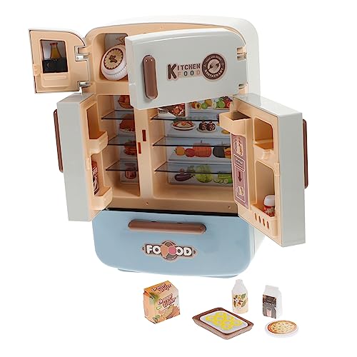 Milisten 1 Satz Küchensimulation Kühlschrank Miniatur Interactive Toys Toys Toys Dollhouse playmobile Kid Toys kleines Hauszubehör Mini-Lebensmittel Plastik von Milisten