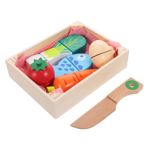 Milisten 1 Satz Küchenspielzeug aus Holz Spielzeugnahrung Spielküchenzubehör Schneide Lernspielzeug für Gemüse schneiden Essen für Rollenspiele schneiden Milisten 1 Satz Küchenspielzeug aus Holz Spielzeugnahrung Spielküchenzubehör Schneide Lernspielzeug für Gemüse schneiden Essen für Rollenspiele schneiden von Milisten