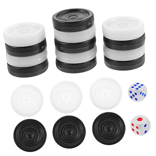 Milisten 1 Satz Kunststoff Schach und Dame Spielsteine Schwarz und Weiß Ersatzstücke für Brettspiele Leicht und Tragbar Langlebig und Robust Milisten 1 Satz Kunststoff Schach und Dame Spielsteine Schwarz und Weiß Ersatzstücke für Brettspiele Leicht und Tragbar Langlebig und Robust von Milisten