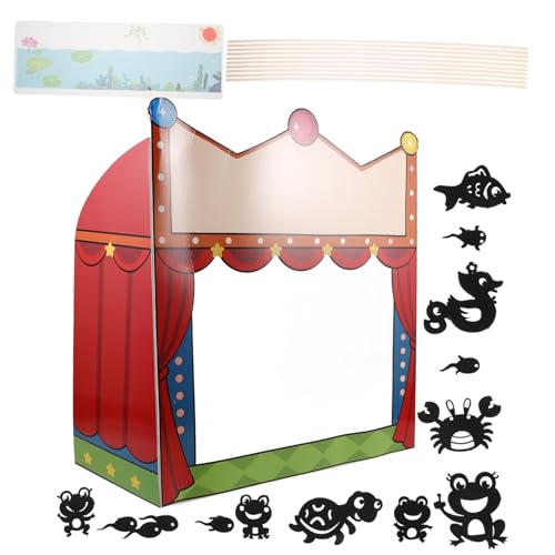 Milisten 1 Satz Lehrmittel Für Schattenpuppen Theaterpuppe Handpuppenmodell Fingerpuppen Der Familie Schattenmarionette Puppenbausatz Selber Machen Marionetten-kit Puppenbauset Papier Black von Milisten