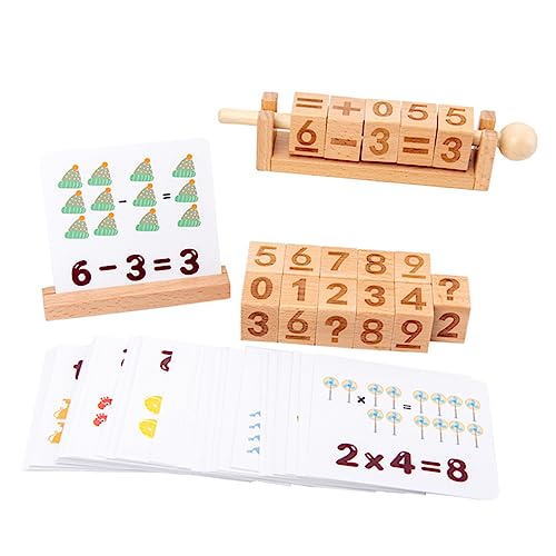Milisten 1 Satz Lernspielzeug aus Holz für Kleinkinder Alphabet Puzzle für Frühe Bildung Handgefertigte Bausteine Zahlen und Buchstabenkenntnissen Sicher und Langlebig Geeignet für Ab Jahr von Milisten