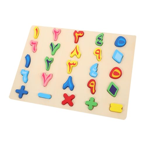 Milisten 1 Satz Logik-Puzzle- Aus Holz Klein Lehrreich Zählen Zahlen Schlüssel Name Kinderspielzeug Lustige Passende Spielzeuge -Puzzle- Holzrätsel von Milisten