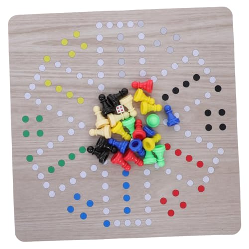 Milisten 1 Satz Ludo interaktives Schachspielzeug lustiges fliegendes Schach tragbares fliegendes Schach Schachspiel-Brettspielzeug Flugschach praktisches Schachspielzeug Abs von Milisten
