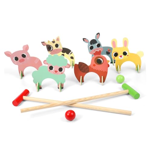 Milisten 1 Satz Lustiges Tierkrocket drinnen Bausatz Outdoor-Kit für Tier-Krocket-Set Ball Krocket-Set Krocketspiel aus Holz Krocket für Krocket-Spiel hölzern Milisten 1 Satz Lustiges Tierkrocket drinnen Bausatz Outdoor-Kit für Tier-Krocket-Set Ball Krocket-Set Krocketspiel aus Holz Krocket für Krocket-Spiel hölzern von Milisten