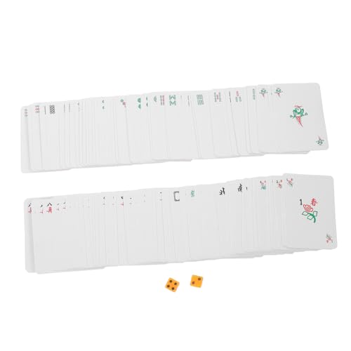 Milisten 1 Satz Mahjong Karten Spielkarten für Reisen Lustiges Mahjong für Familie Freunde und Partys Leicht und Handlich von Milisten
