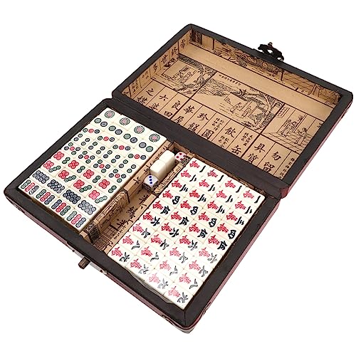 Milisten 1 Satz Mahjong Set für Reisen Tragbares Mahjong Spielset mit Aufbewahrungsbox Brettspiel für Unterwegs und Partys Leicht Robust und Detailliert Gestaltet und Spielespaß Unterwegs Milisten 1 Satz Mahjong Set für Reisen Tragbares Mahjong Spielset mit Aufbewahrungsbox Brettspiel für Unterwegs und Partys Leicht Robust und Detailliert Gestaltet und Spielespaß Unterwegs von Milisten