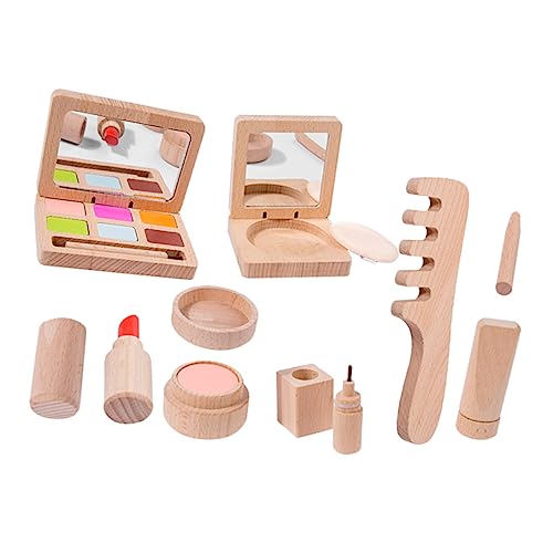 Milisten 1 Satz Make-up- Kinderkosmetikset für Mädchen Kinderspielzeug Make -up - Holzspielzeug für den Schönheitssalon Make -up -Kit hölzern Milisten 1 Satz Make-up- Kinderkosmetikset für Mädchen Kinderspielzeug Make -up - Holzspielzeug für den Schönheitssalon Make -up -Kit hölzern von Milisten