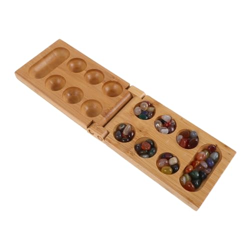 Milisten 1 Satz Mancala Brettspiel Set aus Natürlichem Holz mit Bunten Glassteinen Tragbares für Spieler für Familie und Freunde Unterhaltung für Partys und Freizeit Milisten 1 Satz Mancala Brettspiel Set aus Natürlichem Holz mit Bunten Glassteinen Tragbares für Spieler für Familie und Freunde Unterhaltung für Partys und Freizeit von Milisten