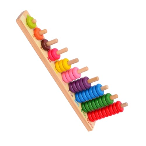Milisten 1 Satz Mathematisches Lernspielzeug aus Holz für Zählspielzeug Große Bausteine für Frühe Bildung für Entwicklung Praktischer Fähigkeiten und Eltern Junge Mädchen Interaktion von Milisten