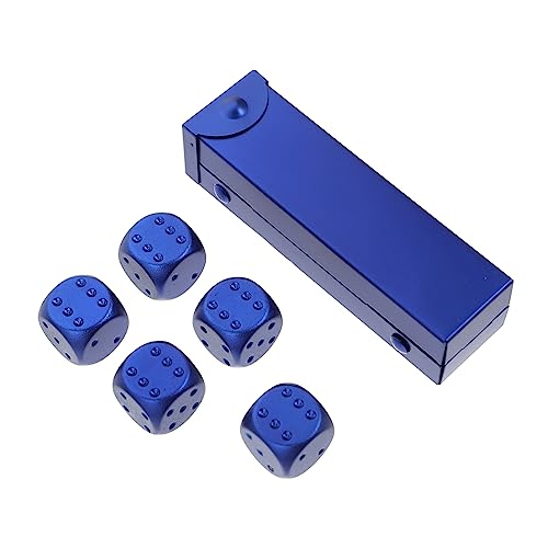 Milisten 1 Satz Metallwürfel Standard-spielwürfel Spiel Würfel Dekorative Würfel Mini-würfel Würfelspiel Requisite Kleine Würfelstütze Blue Aluminiumlegierung Milisten 1 Satz Metallwürfel Standard-spielwürfel Spiel Würfel Dekorative Würfel Mini-würfel Würfelspiel Requisite Kleine Würfelstütze Blue Aluminiumlegierung von Milisten