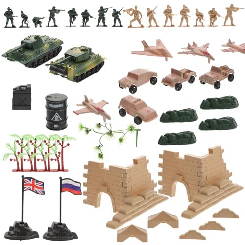 Milisten 1 Satz Militärmodell Set Teiliges Set mit Soldatenfiguren Flugzeugen und Fahrzeugen für Kreative Rollenspiele Realistische Dekoration für Wohnzimmer Büro und Fotografie Milisten 1 Satz Militärmodell Set Teiliges Set mit Soldatenfiguren Flugzeugen und Fahrzeugen für Kreative Rollenspiele Realistische Dekoration für Wohnzimmer Büro und Fotografie von Milisten