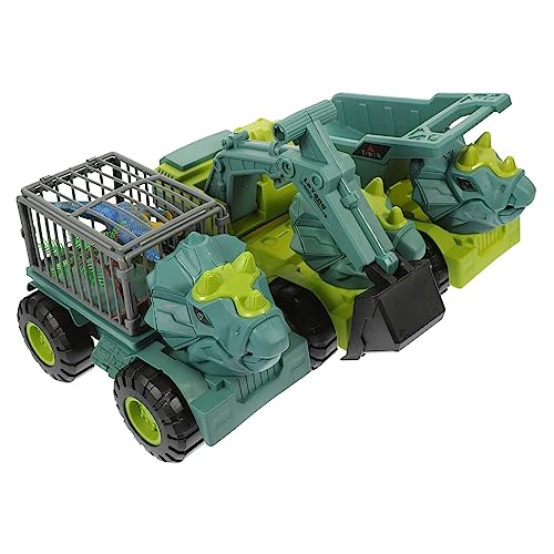 Milisten 1 Satz Mini Dinosaurier Engineering Fahrzeugset Interaktive Spielzeugautos für Jungen und Mädchen Zufällige Designs Perfektes Lernspielzeug von Milisten