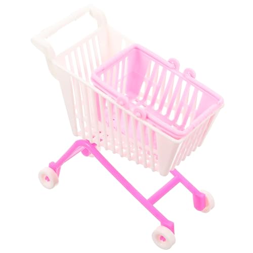 Milisten Kleiner Einkaufswagen Modell für Kinder Kleiner Supermarkt Handwagen aus Robustem Kunststoff als Spielzeug und Aufbewahrung 16cm für Rollenspiele und Schreibtischdekoration Milisten Kleiner Einkaufswagen Modell für Kinder Kleiner Supermarkt Handwagen aus Robustem Kunststoff als Spielzeug und Aufbewahrung 16cm für Rollenspiele und Schreibtischdekoration von Milisten