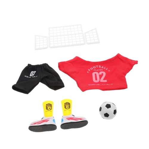 Milisten 1 Satz Mini-Fingerfußball Fußballtischspiel Fingerfußballspiel Desktop-Sportspielzeug Mini Kid Educational Foosball Fußball interaktives Tischspiel Fußball- Pu rot von Milisten