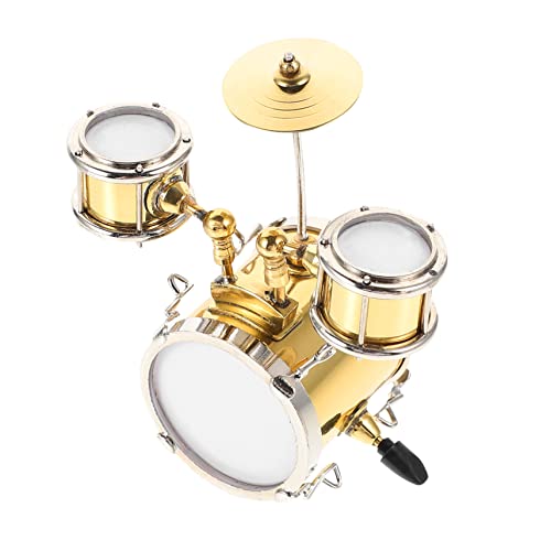 Milisten 1 Satz Mini Jazz Drum Model Puppe Instrumente Miniatur Mini- klein Zubehör filigranes Trommelmodell Mini-Trommelmodell Mini-Instrument schmücken Schlagzeug Metall Golden Milisten 1 Satz Mini Jazz Drum Model Puppe Instrumente Miniatur Mini- klein Zubehör filigranes Trommelmodell Mini-Trommelmodell Mini-Instrument schmücken Schlagzeug Metall Golden von Milisten