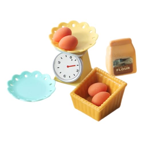 Milisten 1 Satz Mini- -Kit Mini-Modell simuliertes Küchengeschirr-Kit Miniatur schmücken DIY Mini- -Kit Miniatur-Küchengeschirr im Mini-Maßstab Plastik von Milisten