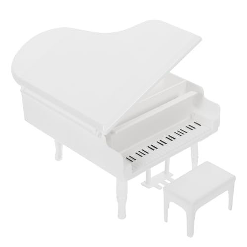 Milisten 1 Satz Mini-Klavier-Ornament Miniatur-Musikinstrument Puppe Dekoration winziges Klavier -Klavier Mini-Piano-Modell Miniaturhauszubehör Klaviermodellspielzeug Mini Möbel Weiß Milisten 1 Satz Mini-Klavier-Ornament Miniatur-Musikinstrument Puppe Dekoration winziges Klavier -Klavier Mini-Piano-Modell Miniaturhauszubehör Klaviermodellspielzeug Mini Möbel Weiß von Milisten