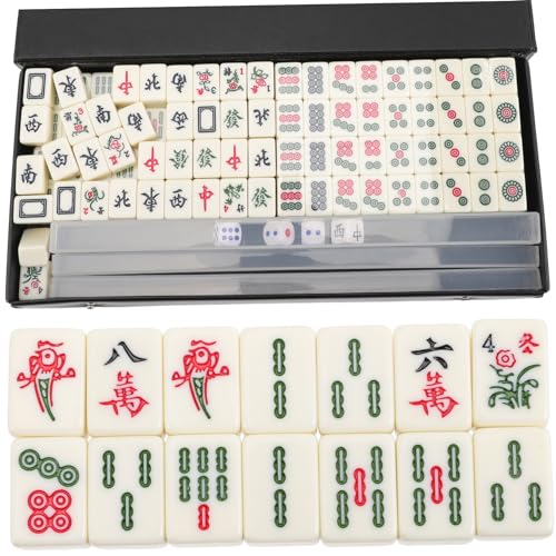 Milisten 1 Satz Mini Mahjong Set Tragbares Mahjong Spielset mit U Förmigem Maßstab für Reisen und Partys Hochwertige Verarbeitung Sichere und Langlebige Spielsteine Milisten 1 Satz Mini Mahjong Set Tragbares Mahjong Spielset mit U Förmigem Maßstab für Reisen und Partys Hochwertige Verarbeitung Sichere und Langlebige Spielsteine von Milisten