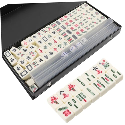 Milisten 1 Satz Mini Mahjong Set Tragbares Reise Mahjong Spielset mit U Förmigem Maß für Camping und Freizeitspiele Milisten 1 Satz Mini Mahjong Set Tragbares Reise Mahjong Spielset mit U Förmigem Maß für Camping und Freizeitspiele von Milisten